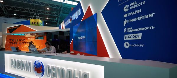 Preparations for opening of St Petersburg International Economic Forum Preparations for opening of St Petersburg International Economic Forum - Sputnik International