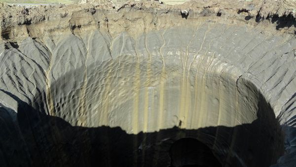 A crater on the Yamal Peninsula - Sputnik International