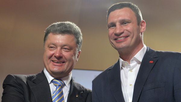 Petro Poroshenko and Vitali Klitschko Petro Poroshenko and Vitali Klitschko - Sputnik International