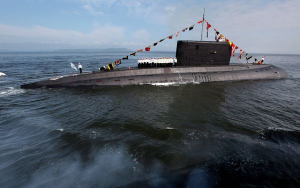 Parade rehearsal for Russian Navy Day in Vladivostok Parade rehearsal for Russian Navy Day in Vladivostok - Sputnik International
