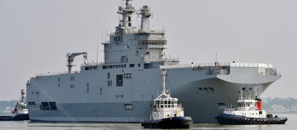 A Mistral-class warship at Saint-Nazaire harbor (File) A Mistral-class warship at Saint-Nazaire harbor (File) - Sputnik International