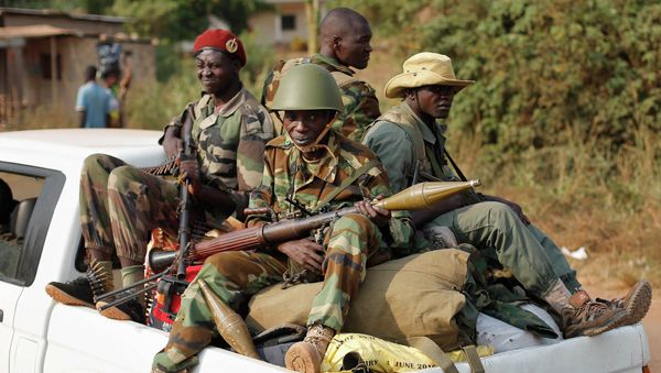 Seleka Muslim militias drive through Bangui, Central African Republic - Sputnik International