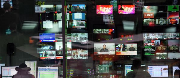Control room of the Russia Today English-language newsroom Control room of the Russia Today English-language newsroom - Sputnik International