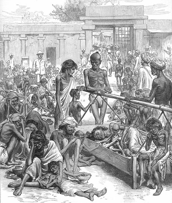 The Famine in India: Natives Waiting for Relief at Bangalore - Sputnik International