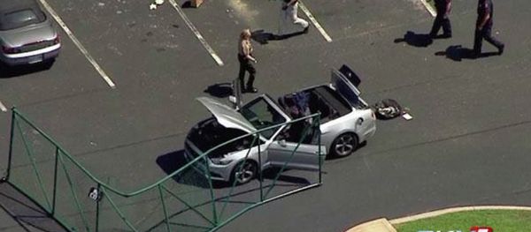 In this aerial image taken from video, law enforcement personnel work the scene of a shooting at the Navy Operational Support Center and Marine Corps Reserve Center Chattanooga Thursday, July 17, 2015, in Chattanooga, Tenn In this aerial image taken from video, law enforcement personnel work the scene of a shooting at the Navy Operational Support Center and Marine Corps Reserve Center Chattanooga Thursday, July 17, 2015, in Chattanooga, Tenn - Sputnik International