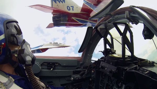 RusAF MiG-29 display team Swifts at Wings of Parma Festival - Sputnik International