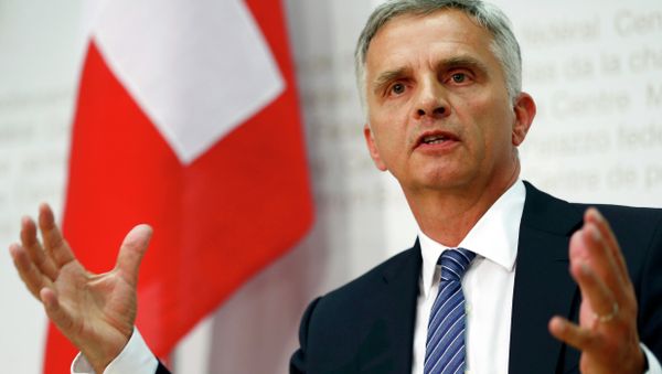 Swiss Foreign Minister Didier Burkhalter speaks to media after the weekly meeting of the Federal Council on the relations between Switzerland and the European Union in Bern, Switzerland June 24, 2015 Swiss Foreign Minister Didier Burkhalter speaks to media after the weekly meeting of the Federal Council on the relations between Switzerland and the European Union in Bern, Switzerland June 24, 2015 - Sputnik International