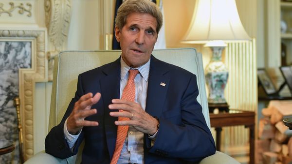 US Secretary of State John Kerry answers a question after his meeting with the Saudi foreign Minister Adel al-Jubeir at the Department of State in Washington, DC on July 16, 2015 US Secretary of State John Kerry answers a question after his meeting with the Saudi foreign Minister Adel al-Jubeir at the Department of State in Washington, DC on July 16, 2015 - Sputnik International