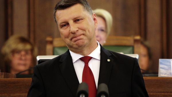 Raimonds Vejonis following his inauguration ceremony - Sputnik International