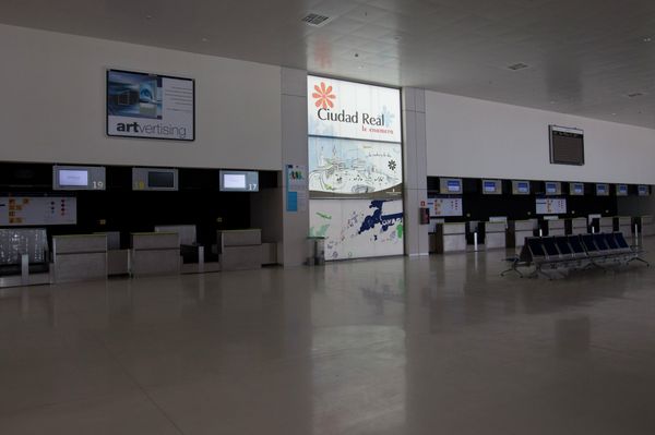 This photo of empty check-in desks was taken when the airport was still open. This photo of empty check-in desks was taken when the airport was still open. - Sputnik International
