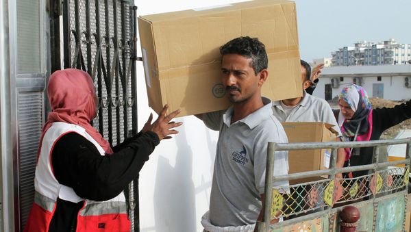 First UN Aid Ship Reaches Yemeni Aden After Four Months of Hostilities First UN Aid Ship Reaches Yemeni Aden After Four Months of Hostilities - Sputnik International