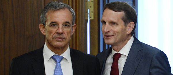 Russian State Duma Speaker Sergei Naryshkin meets with French parliament delegation - Sputnik International