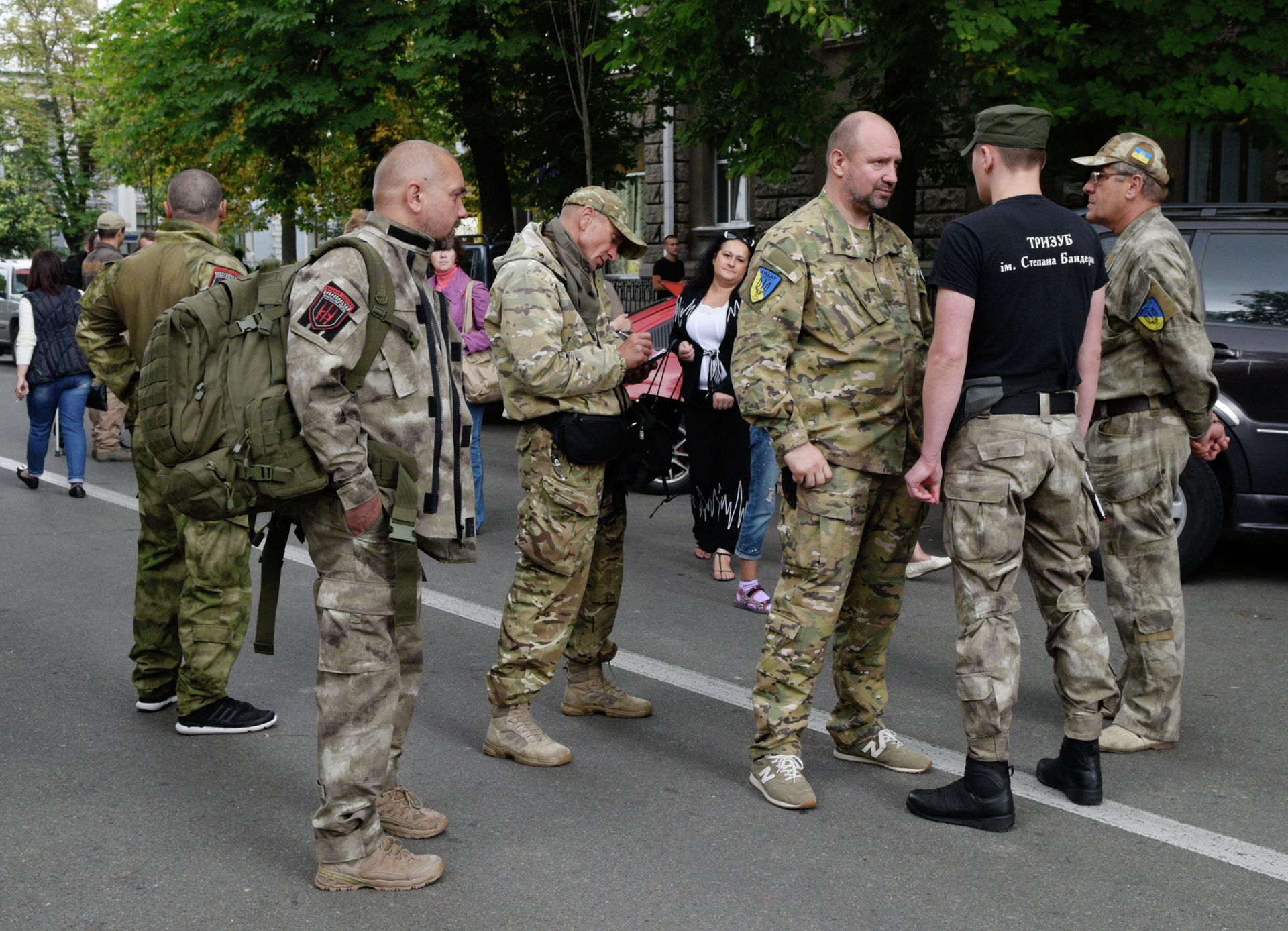 Right Sector holds rally near Ukrainian presidential administration building - Sputnik International, 1920, 04.03.2022