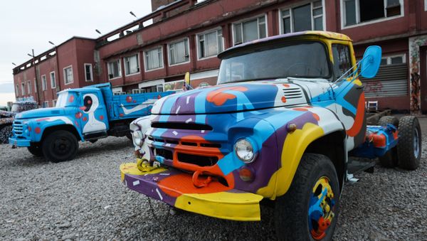 ZIL-130, a Soviet/Russian truck produced by ZiL in Moscow, Russia. The first prototypes were built in 1958. Production began in 1962, while mass-production started in 1964. - Sputnik International