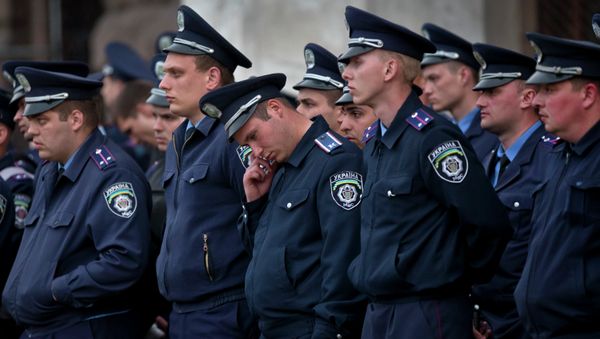 Police troops guard in Odessa, Ukraine - Sputnik International