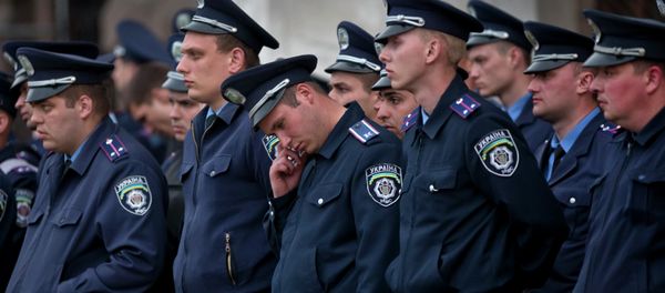 Police troops guard in Odessa, Ukraine Police troops guard in Odessa, Ukraine - Sputnik International