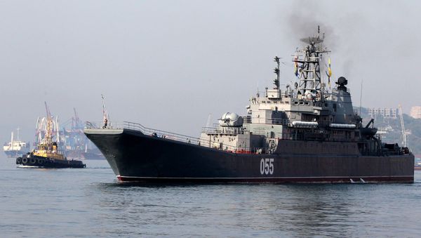 Large landing ship Admiral Nevelskoy - Sputnik International