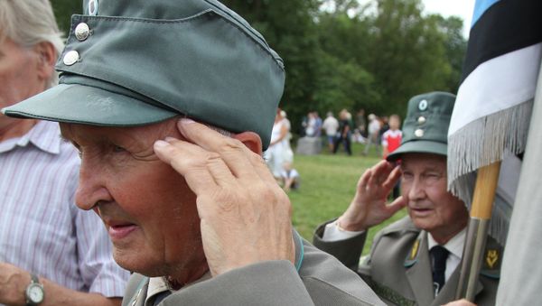 Veterans of 20th Waffen Grenadier Division of SS (1st Estonian) meet in Estonia. File photo. - Sputnik International