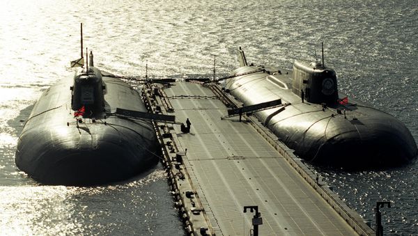 Moored nuclear-powered missile submarines - Sputnik International