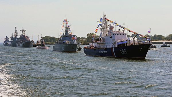 Rehearsal for Navy Day parade in Baltiysk Rehearsal for Navy Day parade in Baltiysk - Sputnik International