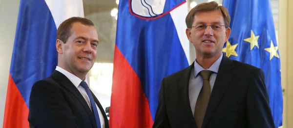 Russian Prime Minister Dmitry Medvedev visits Slovenia Russian Prime Minister Dmitry Medvedev visits Slovenia - Sputnik International