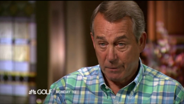 Mr. Speaker Cries During Golf Interview - Sputnik International