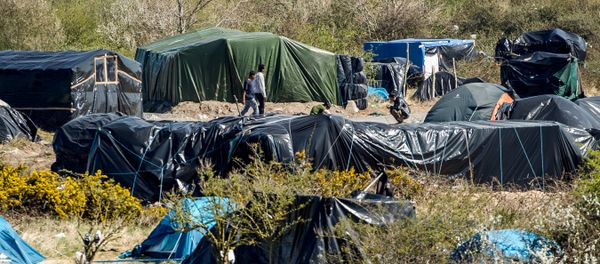 View of a camp set up by immigrants in Calais, northern France, where over a thousand immigrants live in makeshift shelters View of a camp set up by immigrants in Calais, northern France, where over a thousand immigrants live in makeshift shelters - Sputnik International