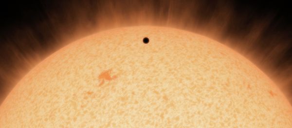 This artist's concept shows the silhouette of a rocky planet, dubbed HD 219134b. This artist's concept shows the silhouette of a rocky planet, dubbed HD 219134b. - Sputnik International