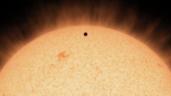 This artist's concept shows the silhouette of a rocky planet, dubbed HD 219134b. This artist's concept shows the silhouette of a rocky planet, dubbed HD 219134b. - Sputnik International