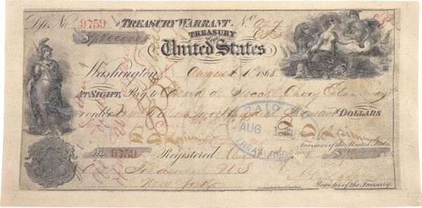 Treasury Warrant in the Amount of $7.2 Million for the Purchase of Alaska Treasury Warrant in the Amount of $7.2 Million for the Purchase of Alaska - Sputnik International