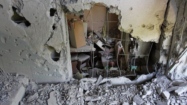 Aftermath of the shelling in Horlivka, Ukraine's Donetsk region - Sputnik International