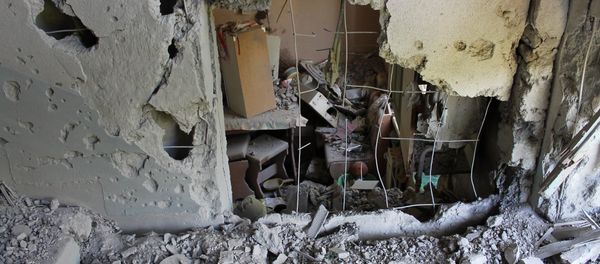 Aftermath of the shelling in Horlivka, Ukraine's Donetsk region Aftermath of the shelling in Horlivka, Ukraine's Donetsk region - Sputnik International
