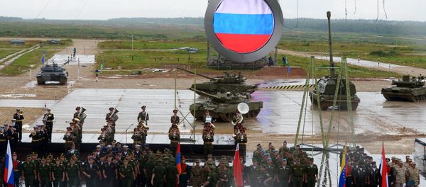 A solemn opening ceremony of the International Army Games 2015 held at the Alabino training field in the Moscow Region - Sputnik International