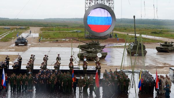 A solemn opening ceremony of the International Army Games 2015 held at the Alabino training field in the Moscow Region - Sputnik International