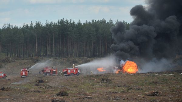 MI-28 helicopter crashes in Ryazan Region MI-28 helicopter crashes in Ryazan Region - Sputnik International