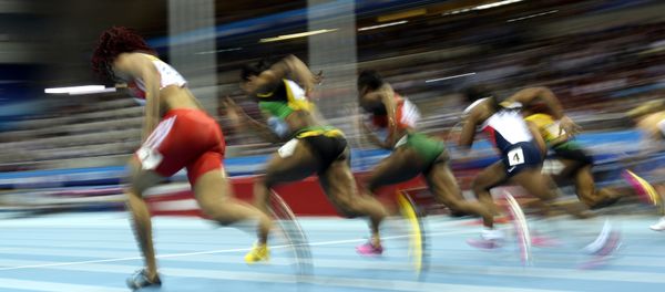Athletes compete in the Women 60 m Final event at the IAAF World Indoor Athletics Championships in the Ergo Arena in the Polish coastal town of Sopot, on March 9, 2014 Athletes compete in the Women 60 m Final event at the IAAF World Indoor Athletics Championships in the Ergo Arena in the Polish coastal town of Sopot, on March 9, 2014 - Sputnik International