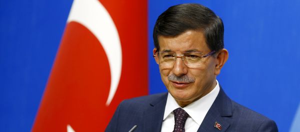 Turkey's Prime Minister Ahmet Davutoglu speaks during a news conference at his ruling AK Party (AKP) headquarters in Ankara, Turkey, July 13, 2015 Turkey's Prime Minister Ahmet Davutoglu speaks during a news conference at his ruling AK Party (AKP) headquarters in Ankara, Turkey, July 13, 2015 - Sputnik International