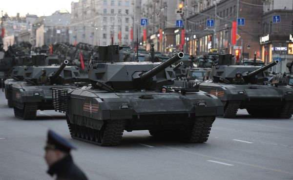 T-14 tanks with the Armata Universal Combat Platforms T-14 tanks with the Armata Universal Combat Platforms - Sputnik International