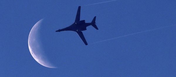 A US Air Force B-1 Lancer bomber flies above the Syrian town of Kobane. File photo A US Air Force B-1 Lancer bomber flies above the Syrian town of Kobane. File photo - Sputnik International