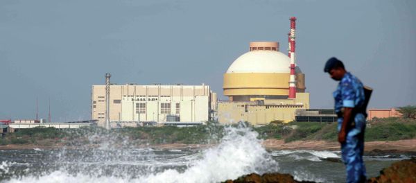 A paramilitary soldier stands near the Russian-built Kudankulam Atomic Power Project, at Kudankulam, about 700 kilometers (440 miles) south of Chennai, Tamil Nadu state, India A paramilitary soldier stands near the Russian-built Kudankulam Atomic Power Project, at Kudankulam, about 700 kilometers (440 miles) south of Chennai, Tamil Nadu state, India - Sputnik International