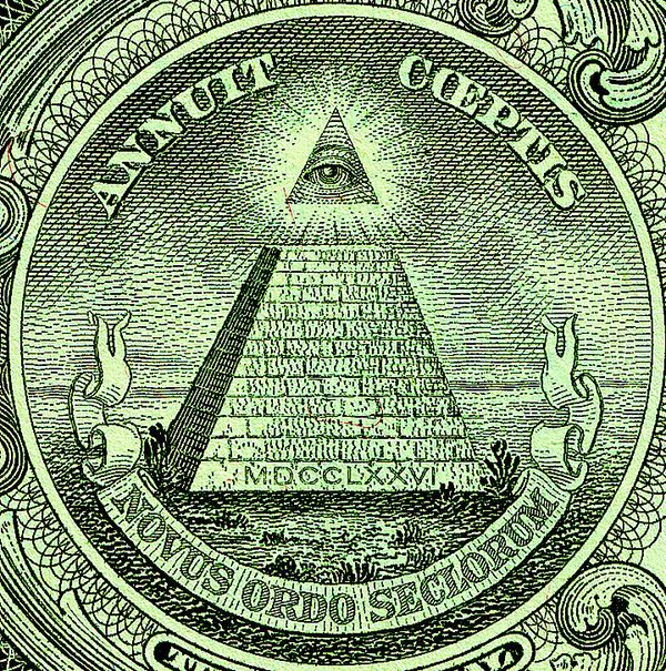 The Eye of Providence can be seen on the reverse of the Great Seal of the United States, seen here on the US $1 bill - Sputnik International