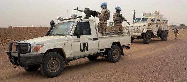 UN peacekeepers patrol in Kidal, Mali UN peacekeepers patrol in Kidal, Mali - Sputnik International