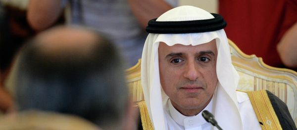 Saudi Foreign Minister Adel Al-Jubeir listens Russian Foreign Minister during their meeting in Moscow on August 11, 2015 - Sputnik International