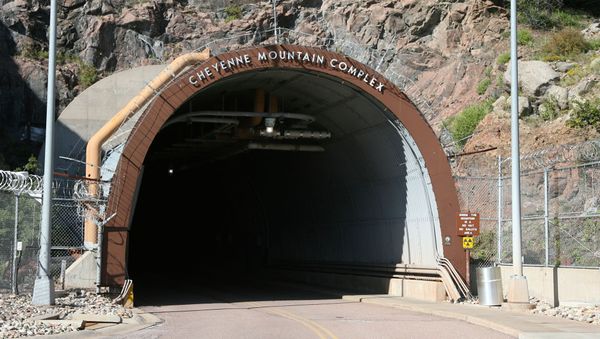 The portal into the bowels of the Cheyenne Mountain complex is shown in this photograph taken on Tuesday, Sept. 5, 2006, near Colorado Springs, Colo. The country's super-secret nerve center will be put on warm standby by the military and operations shifted to nearby Peterson Air Force Base in an effort to save money. The portal into the bowels of the Cheyenne Mountain complex is shown in this photograph taken on Tuesday, Sept. 5, 2006, near Colorado Springs, Colo. The country's super-secret nerve center will be put on warm standby by the military and operations shifted to nearby Peterson Air Force Base in an effort to save money. - Sputnik International
