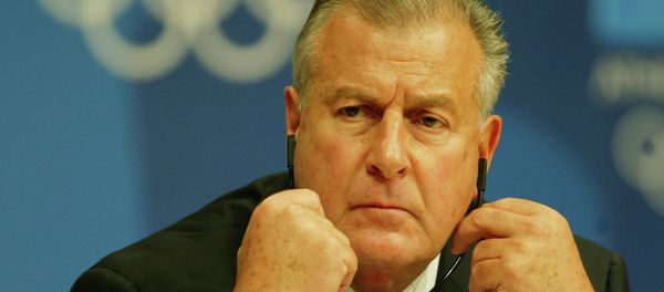 IOC legal advisor Francois Carrard listens to a question, during a press conference in Athens, Wednesday Aug. 18, 2004, concerning Greek sprinters Kostas Kenteris and Katerina Thanou - Sputnik International