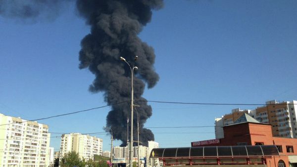 fire of the Moskva River - Sputnik International