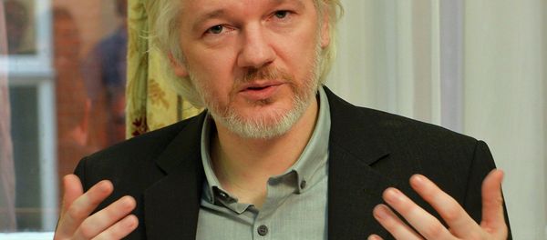 WikiLeaks founder Julian Assange gestures during a news conference at the Ecuadorian embassy in central London, Britain, in this August 18, 2014 file photo WikiLeaks founder Julian Assange gestures during a news conference at the Ecuadorian embassy in central London, Britain, in this August 18, 2014 file photo - Sputnik International