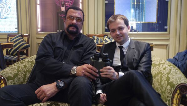 Steven Seagal and Dmitry Mikhailov Steven Seagal and Dmitry Mikhailov - Sputnik International
