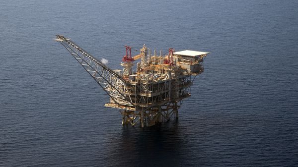 An aerial view taken on July 30, 2015 shows the Tamar Israeli gas-drill platform in the Mediterranean Sea off the coast of Israel An aerial view taken on July 30, 2015 shows the Tamar Israeli gas-drill platform in the Mediterranean Sea off the coast of Israel - Sputnik International