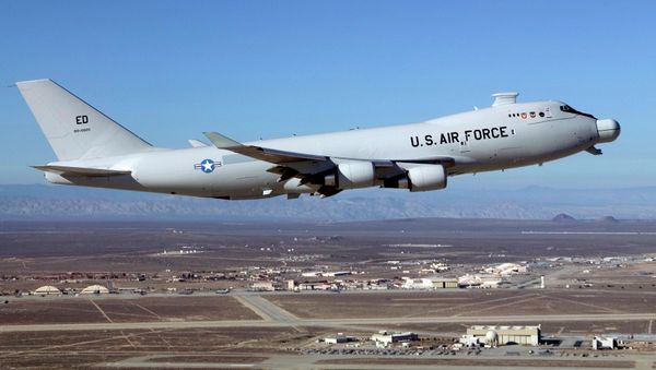 The Airborne Laser Test Bed takes off from Edwards Air Force Base, California, in 2012. - Sputnik International